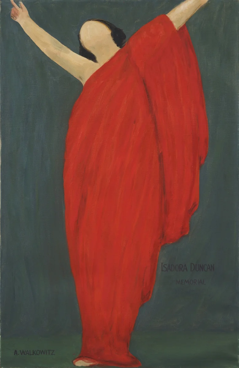 Isadora Duncan by Abraham Walkowitz, painting, 1927