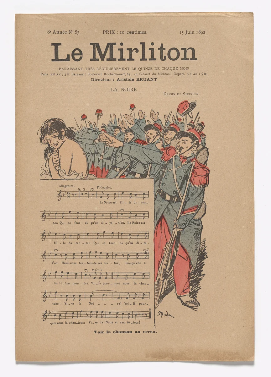 Le Mirliton, no. 83 by Théophile-Alexandre Steinlen, periodical, 1892