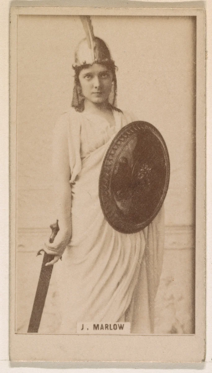 Julia Marlow, from the Actresses series (N245) issued by Kinney Brothers to promote Sweet Caporal Cigarettes by Kinney Brothers Tobacco Company, photograph, 1890