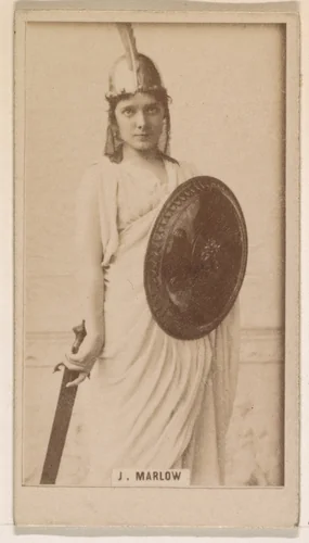 Julia Marlow, from the Actresses series (N245) issued by Kinney Brothers to promote Sweet Caporal Cigarettes by Kinney Brothers Tobacco Company, photograph, 1890