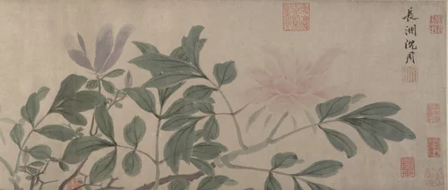 Flowers of the Four Seasons by Shen Zhou (沈周), painting, 1427-1509
