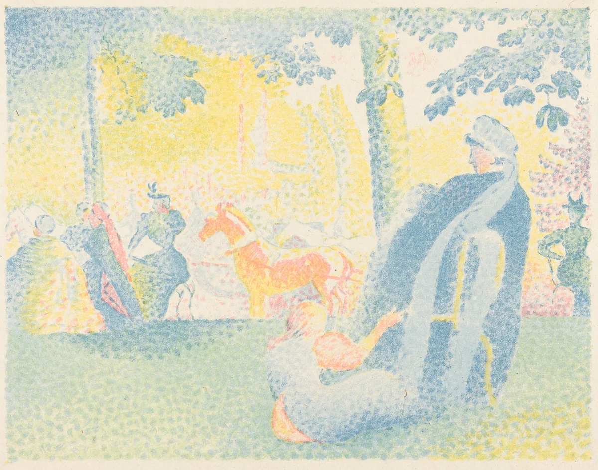 In the Park by Henri-Edmond Cross, print, 1856-1910