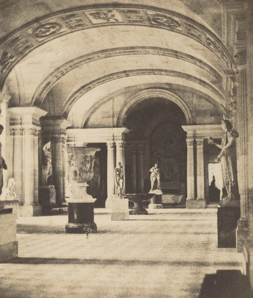 Salon of the Caryatides, Louvre by Fortuné Joseph Petiot-Groffier, photograph, 1850-1855