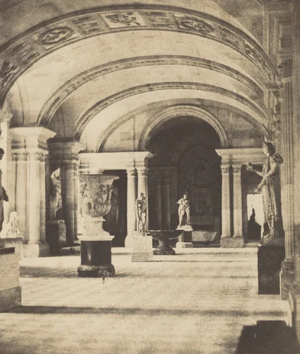 Salon of the Caryatides, Louvre by Fortuné Joseph Petiot-Groffier, photograph, 1850-1855