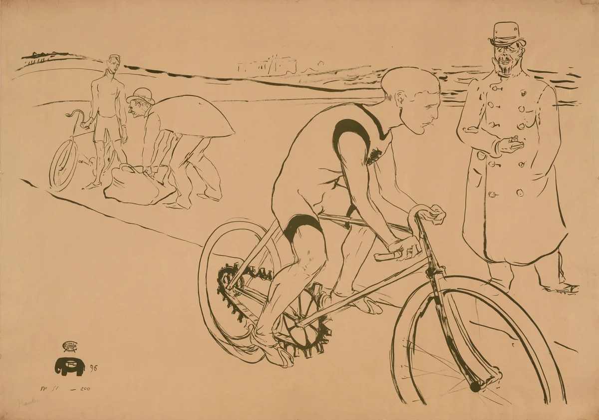 Cycle Michael by Henri de Toulouse-Lautrec, print, 1896