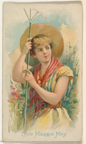 Little Maggie May, from the Illustrated Songs series (N116) issued by W. Duke, Sons & Co. to promote Honest Long Cut Tobacco by W. Duke, Sons & Co., print, 1893