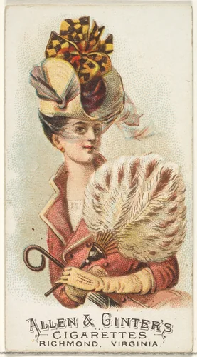 Plate 26, from the Fans of the Period series (N7) for Allen & Ginter Cigarettes Brands by Allen & Ginter, print, 1889