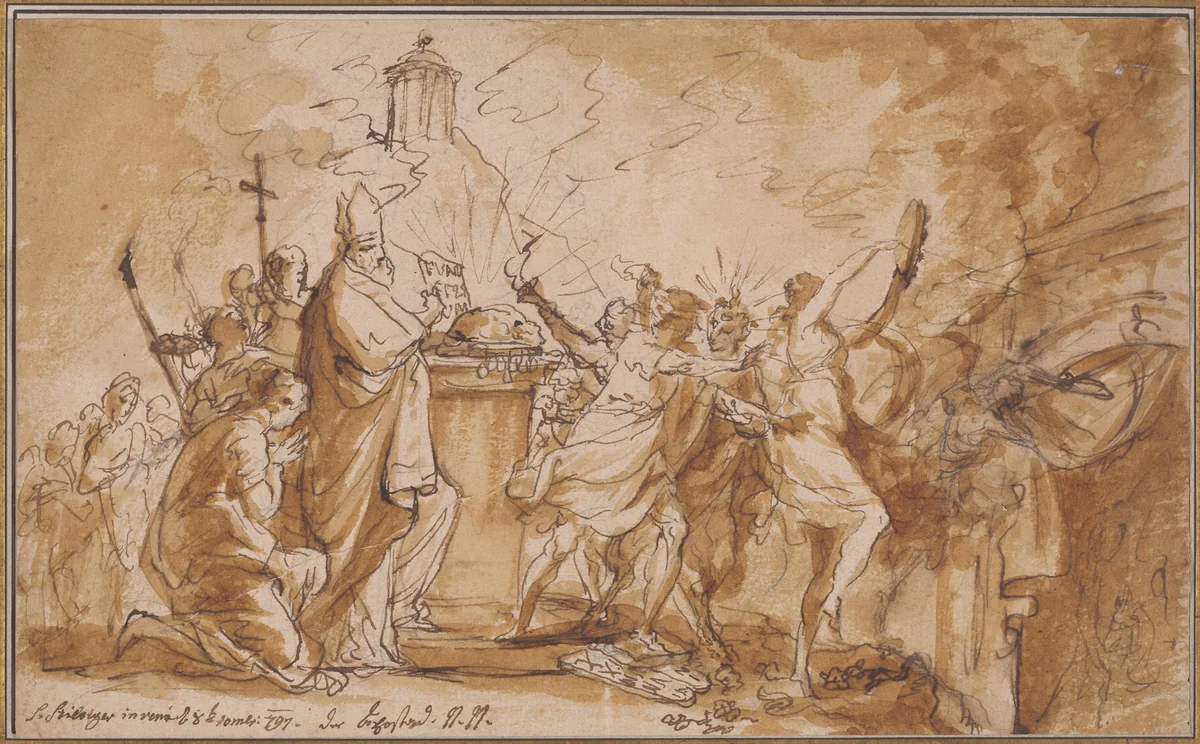 Daniel's Prophecy of the Seventy Weeks by Lukas Stipperger, drawing, 1797