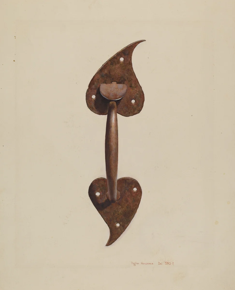 Suffolk Latch by Regina Henderer, index of american design, 1939