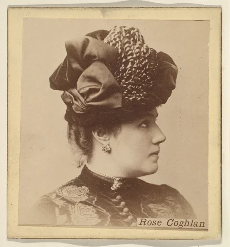 Rose Coghlan, from the Actresses series (N246), Type 2, issued by Kinney Brothers to promote Sporting Extra Cigarettes by Kinney Brothers Tobacco Company, photograph, 1888-1892