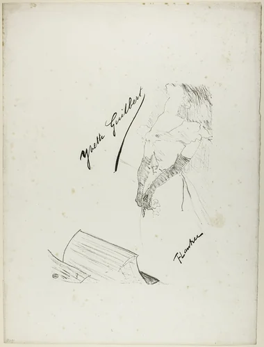Frontispiece for Yvette Guilbert by Henri de Toulouse-Lautrec, print, 1898