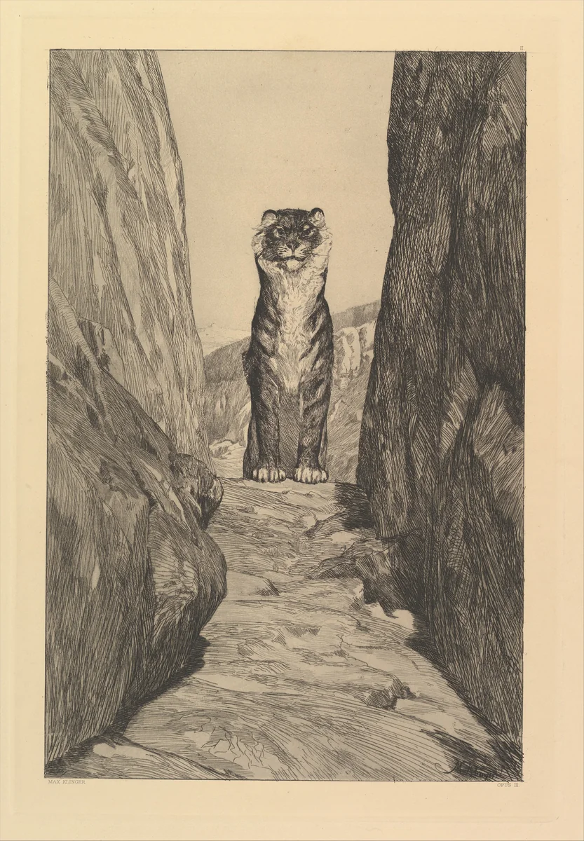 Erste Zukunft from Eva und die Zukunft (Rad.-Werk III) by Max Klinger, print, 1898