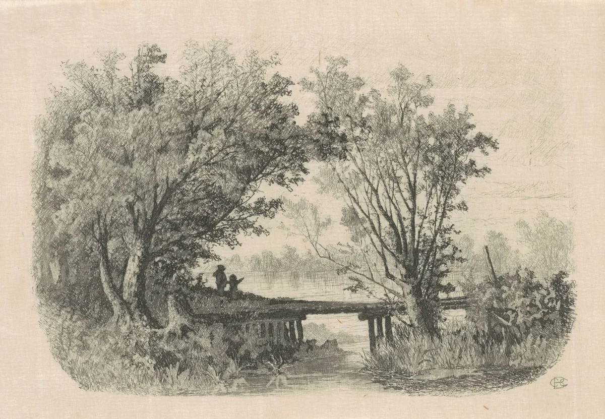 Willows by Carl Brenner, print, 1870-1888