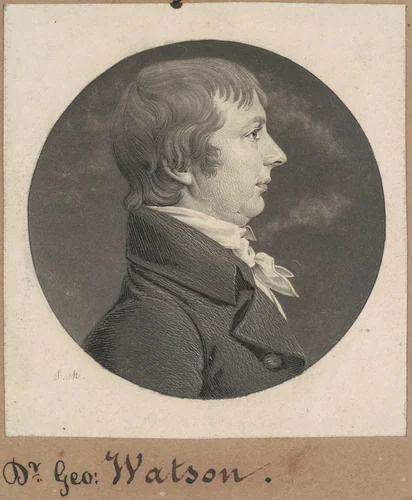 David Watson by Charles B. J. Févret de Saint-Mémin, print, 1808