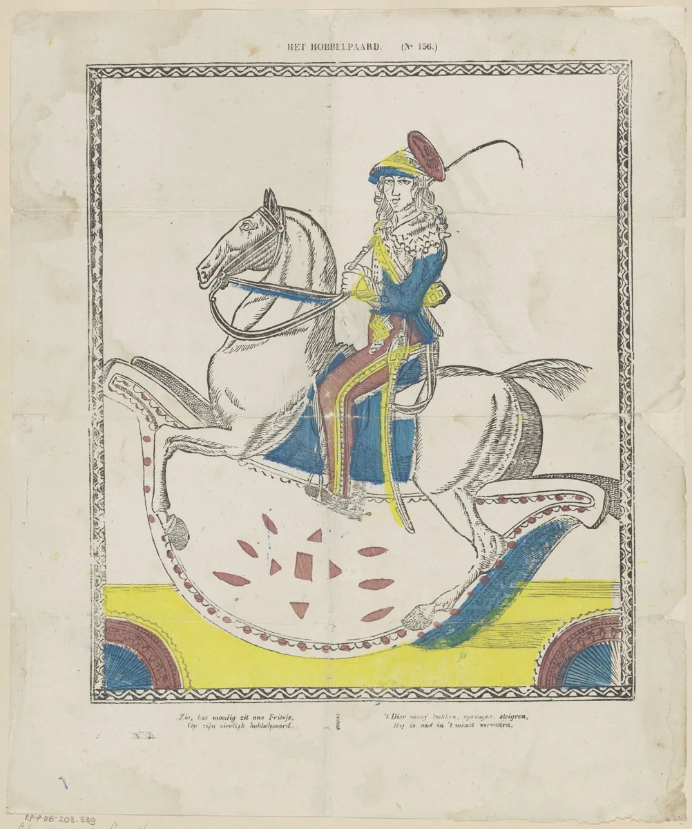 Het hobbelpaard by Glenisson & Van Genechten, print, 1833-1856