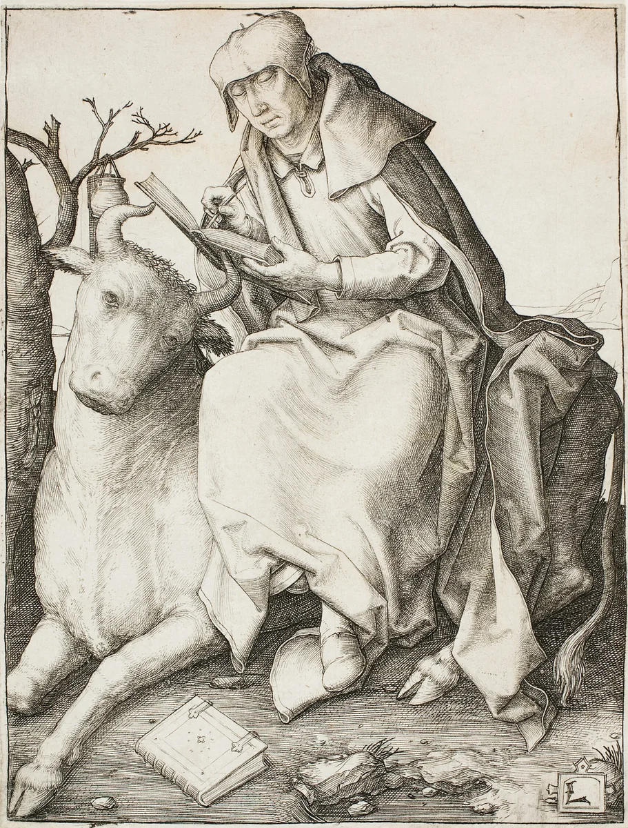 Saint Luke by Lucas van Leyden, print, 1503-1513