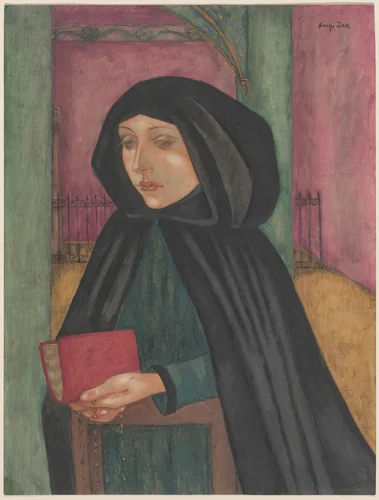 Young Girl Praying by Eugène Zak, drawing, 1884-1926