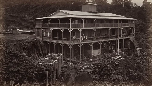 Residence of Administrator Whitney, Las Nubes by Eadweard Muybridge, photograph, 1875