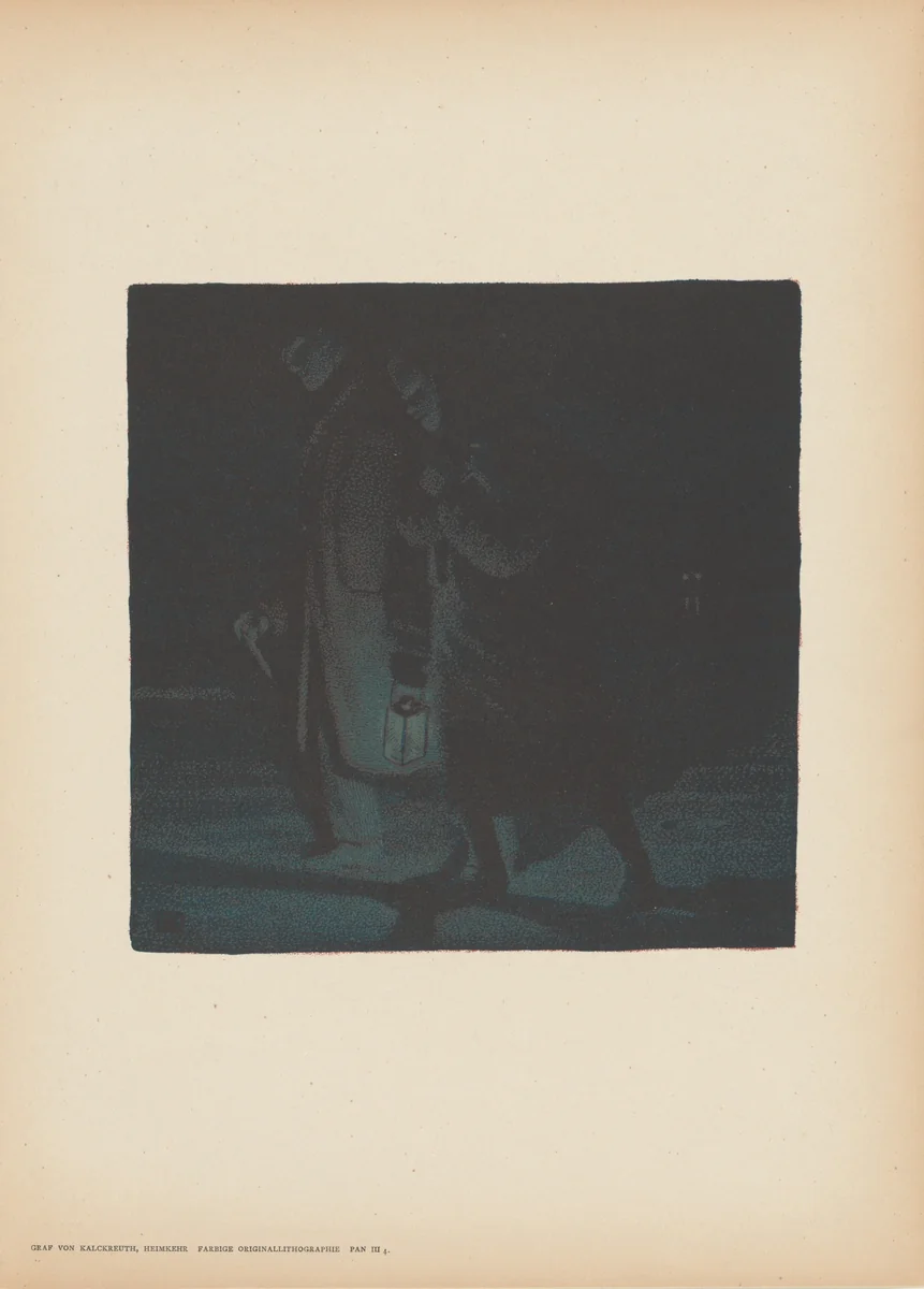 Heimkehr (Homecoming) by Leopold von Kalckreuth, print, 1897