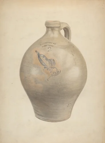 Earthenware Jug by L. Valdemar Fischer, index of american design, 1937