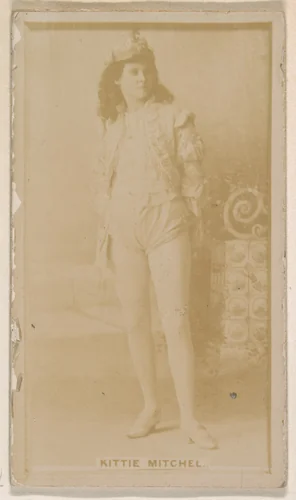 Kittie Mitchell, from the Actresses series (N245) issued by Kinney Brothers to promote Sweet Caporal Cigarettes by Kinney Brothers Tobacco Company, photograph, 1890