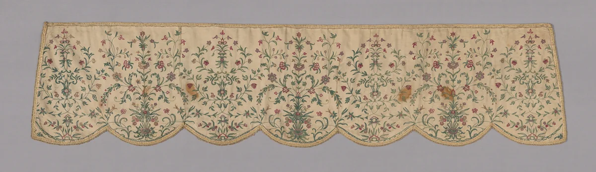 Valance by England, textile, 1701-1800