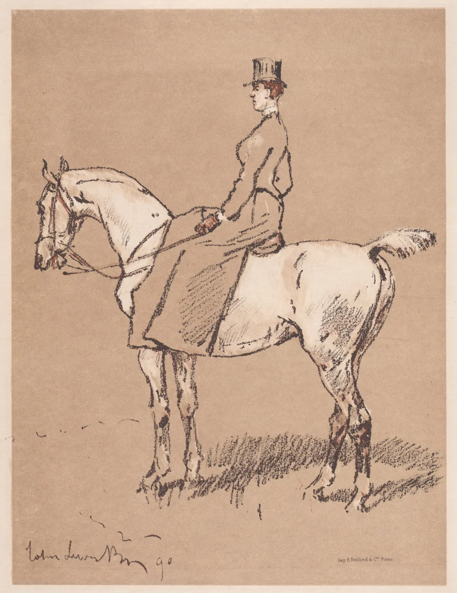 Amazone by John Lewis Brown, print, 1890