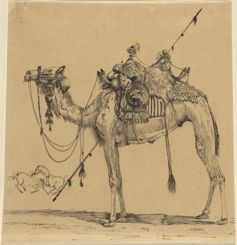 The Camel by Rodolphe Bresdin, drawing, 1825-1885