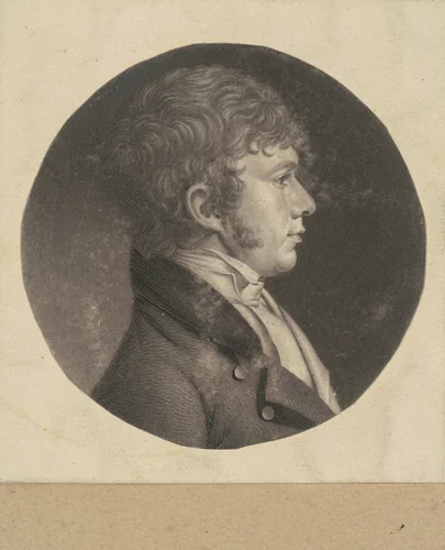 Unidentified Man by Charles B. J. Févret de Saint-Mémin, print, 1798-1803