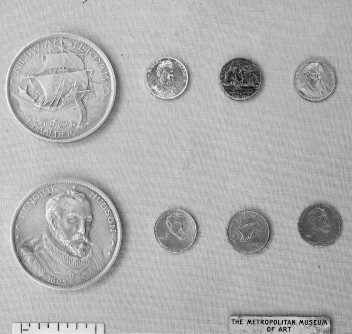 Commemorating the Hudson-Fulton Celbration, 1909 by Jules Edouard Roiné, metalwork, 1909