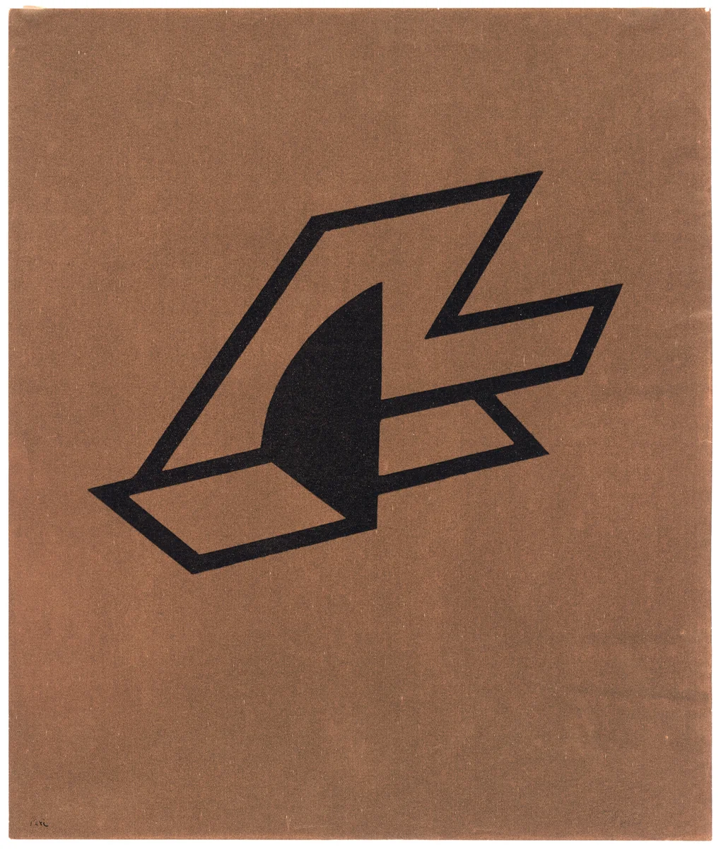 Space Construction 8 (Raumkonstruktion 8) by László Peri, print, 1922