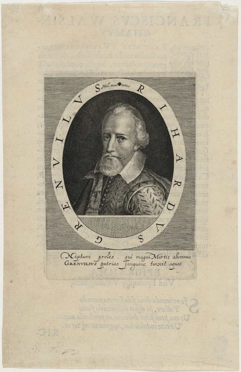 Sir Richard Grenville, Naval Commander by Magdalena van de Passe
Willem de Passe, print, 1620