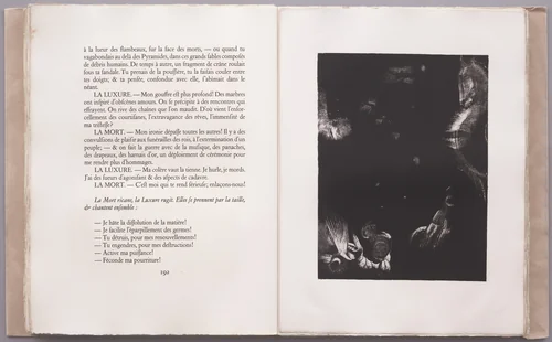 Different Peoples Dwell in the Countries of the Ocean (Des peuples divers habitent les pays de l'océan) (plate XIX) from La Tentation de Saint-Antoine by Odilon Redon, illustrated book, 1896