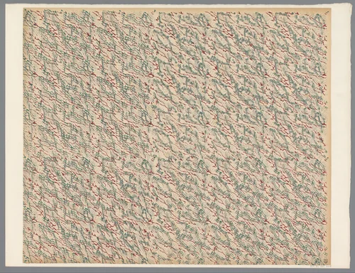 Blad met geaderd patroon by anonymous, print, 1800-1900