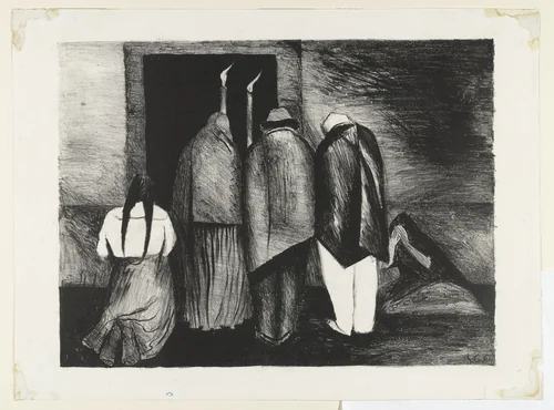 The Requiem (El Requiem) by José Clemente Orozco, print, 1928