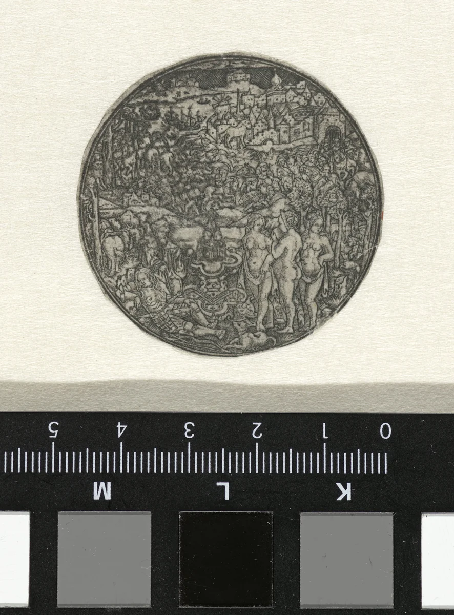 Oordeel van Paris by anonymous, print, 1500-1599
