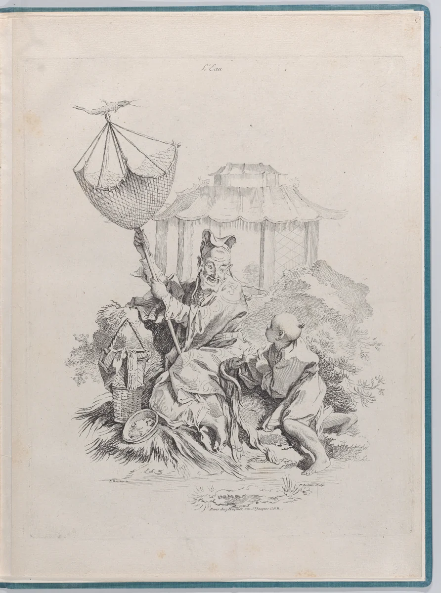 Water, from The Four Elements by Pierre Alexandre Aveline, print, 1738-1749