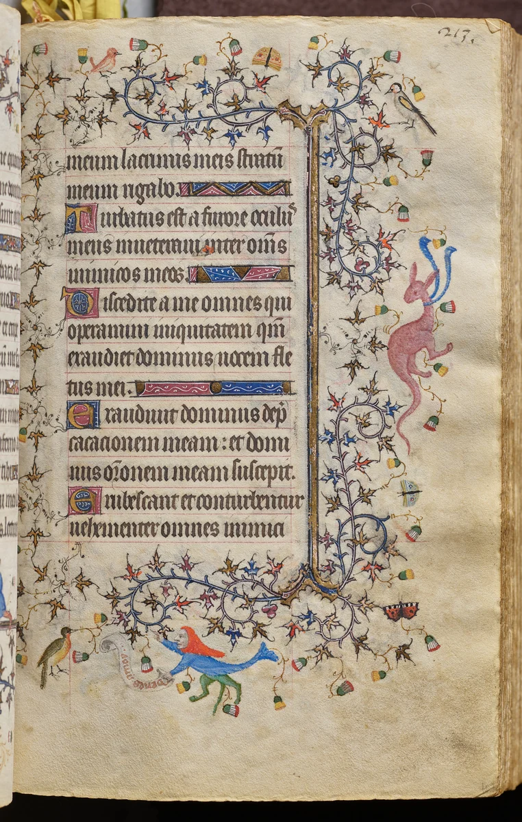 Hours of Charles the Noble, King of Navarre (1361-1425): fol. 107r, Text by Master of the Brussels Initials and Associates, book, 1400-1410