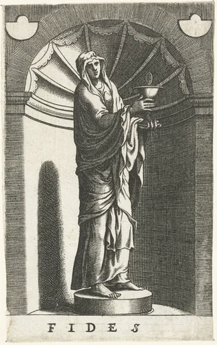 Geloof by Hans Collaert, print, 1557