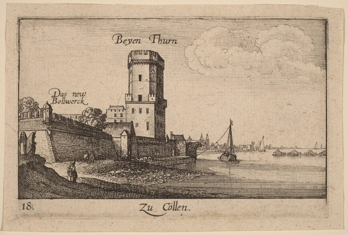 Cologne by Wenceslaus Hollar, print, 1635