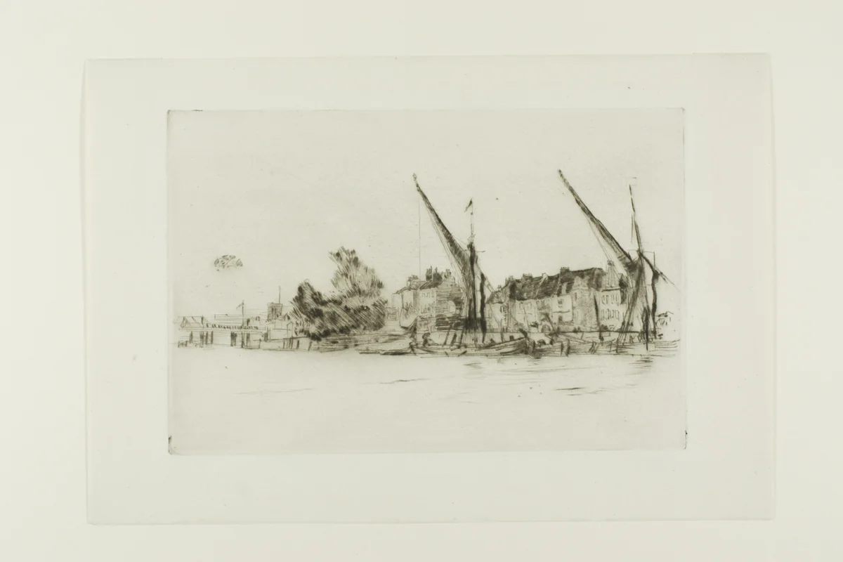 Lindsey Houses by James McNeill Whistler, print, 1876-1877