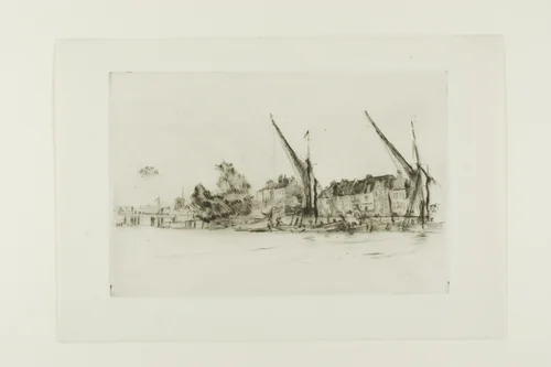 Lindsey Houses by James McNeill Whistler, print, 1876-1877