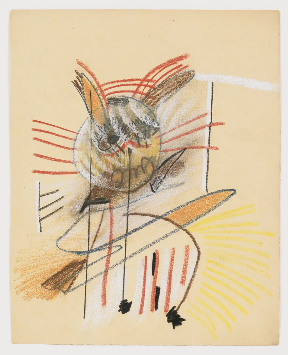 Untitled drawing for Soleil vitré by Georges Bataille, drawing, 1925