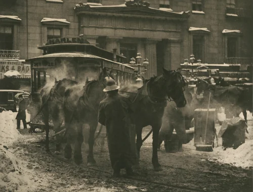 The Terminal by Alfred Stieglitz, print, 1893