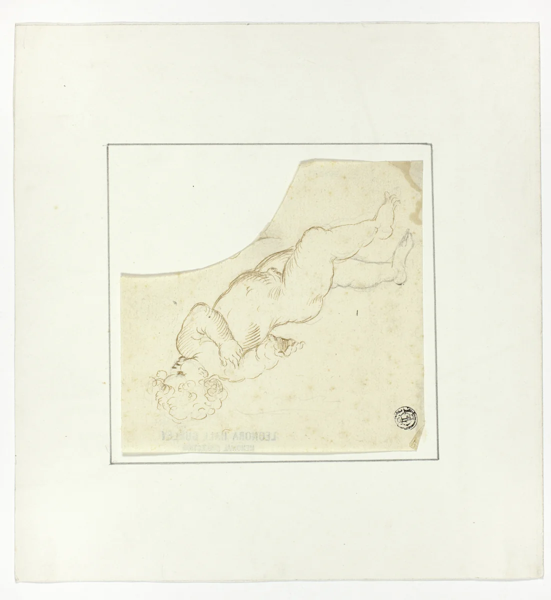 Putto by Ferdinand Bol, drawing, 1590-1700