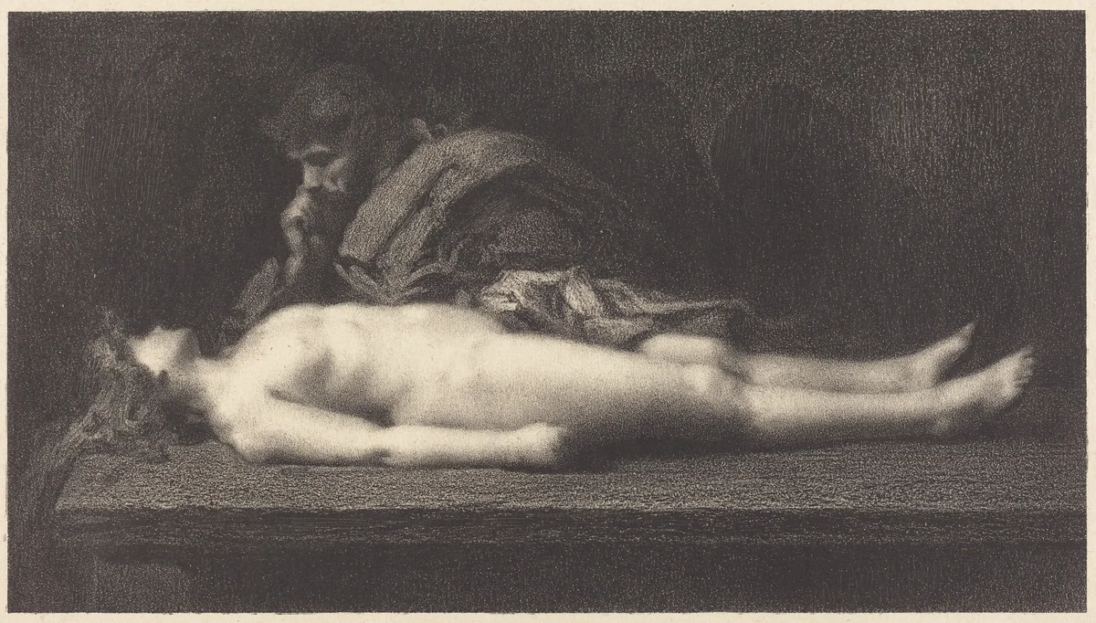 Levite of Ephraim and His Dead Wife by M.G. Fuchs
Jean-Jacques Henner, print, 1898