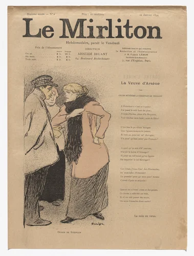 Le Mirliton, no. 2 by Théophile-Alexandre Steinlen, periodical, 1894