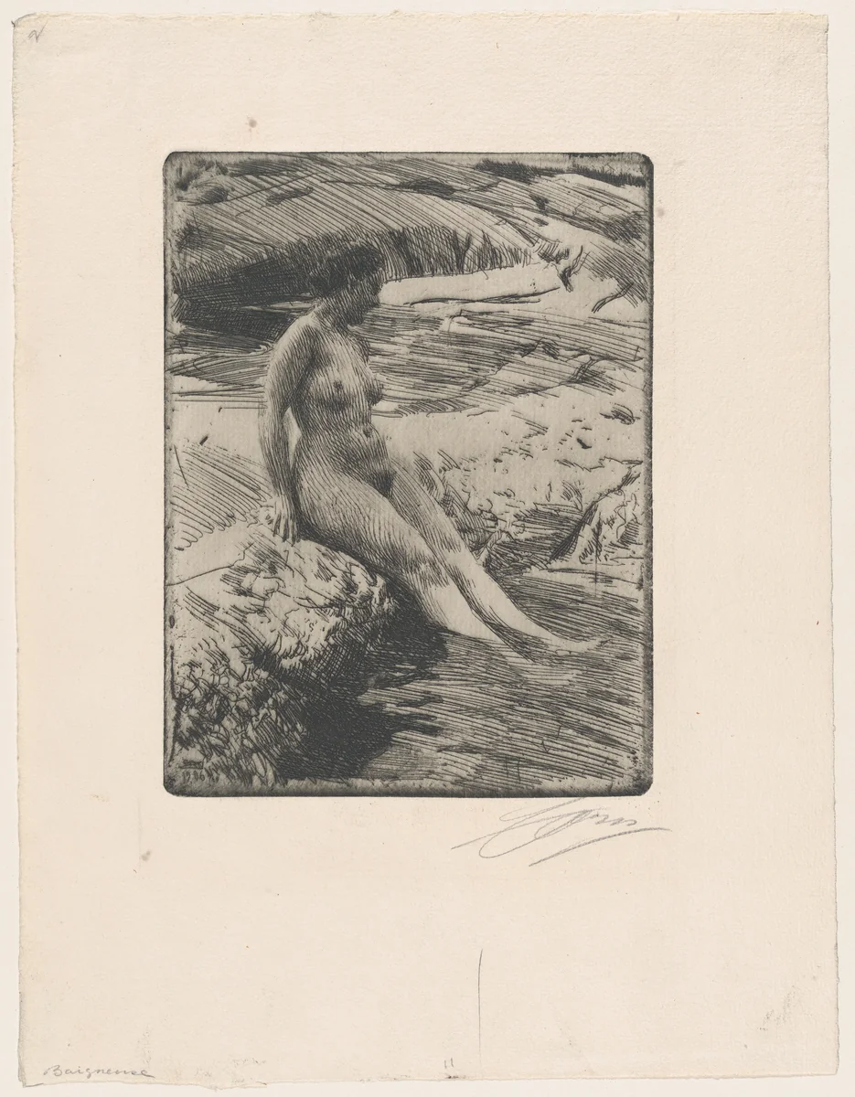 Sandhamn by Anders Zorn, print, 1906