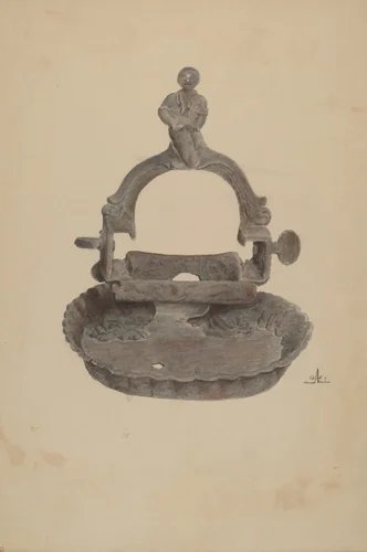 Foot Scraper by Ralph Atkinson, index of american design, 1938