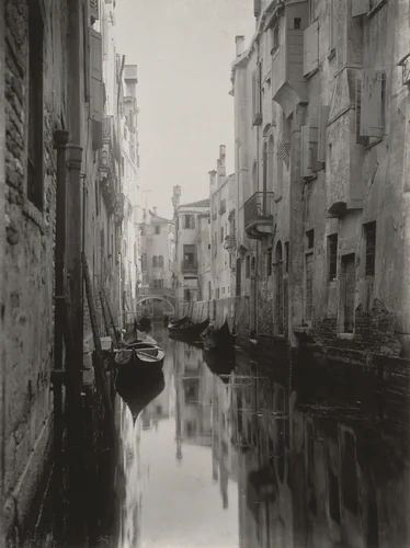Venetian Canal by Alfred Stieglitz, photograph, 1894